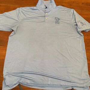 Blue FedEx St Jude TPC Southwind Peter Millar Men's Summer Comfort Polo